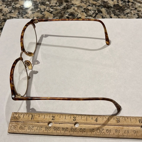Giorgio Armani wire rim & tortoise shell frames w/glass case - Picture 13 of 17